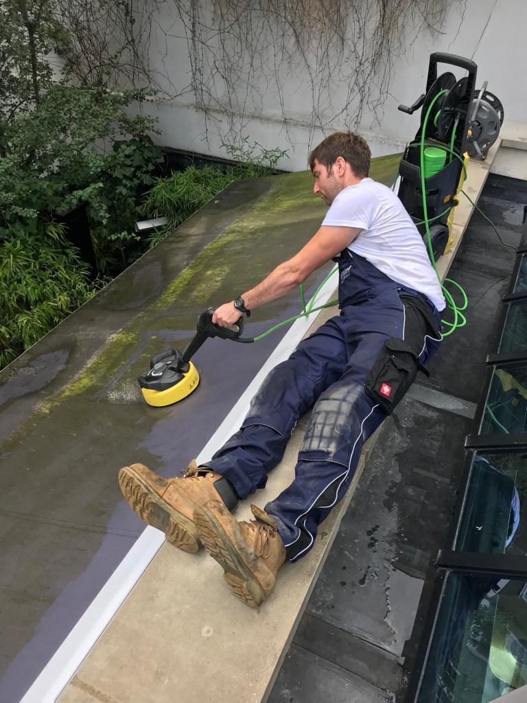 Pressure Washing before by N Clark Window Cleaning Ltd