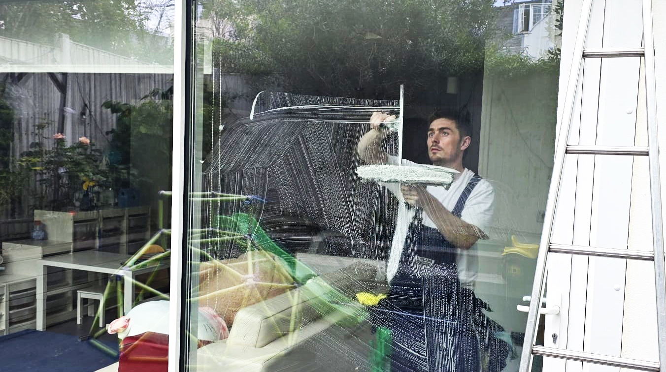 Window cleaning today in St John’s Wood (NW8): inside/outside, skylights, basement, French & patio doors — N Clark Window Cleaning